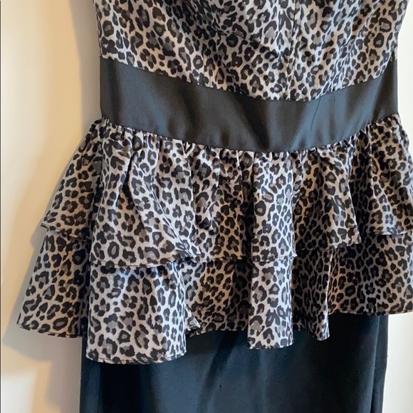 Betsey Johnson Leopard Peplum Dress - Picture 3 of 7